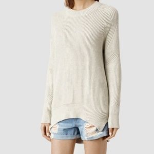 ALL SAINTS Quinta Knit Sweater Cream Sz X-Small